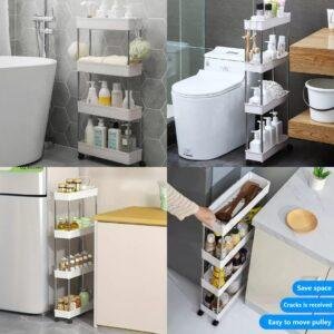 عربة تخزين متحركة على عجلات للمساحات الضيقة