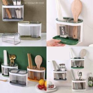 حامل أدوات مطبخ معلق قابل للتصريف