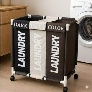 سلة غسيل 3 أقسام