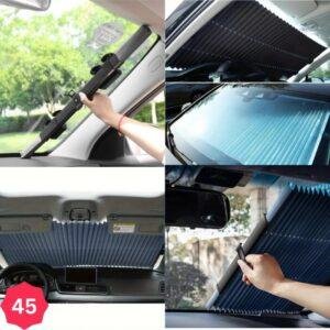 مظلة سيارة قابلة للسحب للزجاج الأمامي