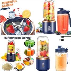 خلاط محمول مع كوب اضافي متعدد الوظائف.