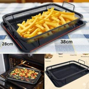 صينية مع سلة متعددة الاستخدامات