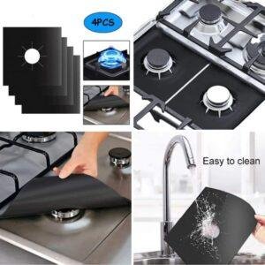 طقم واقي موقد الغاز 4 قطع